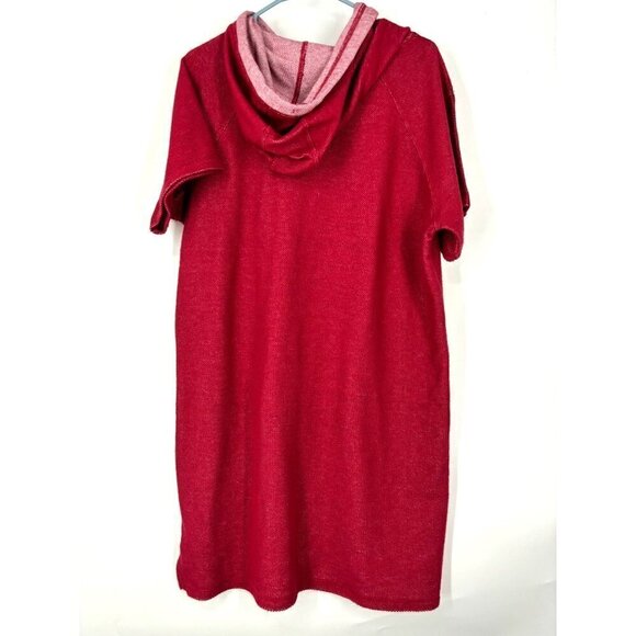 NWOT Marc New York Sweatshirt Hooded Mini Dress XXL Red - Picture 2 of 4